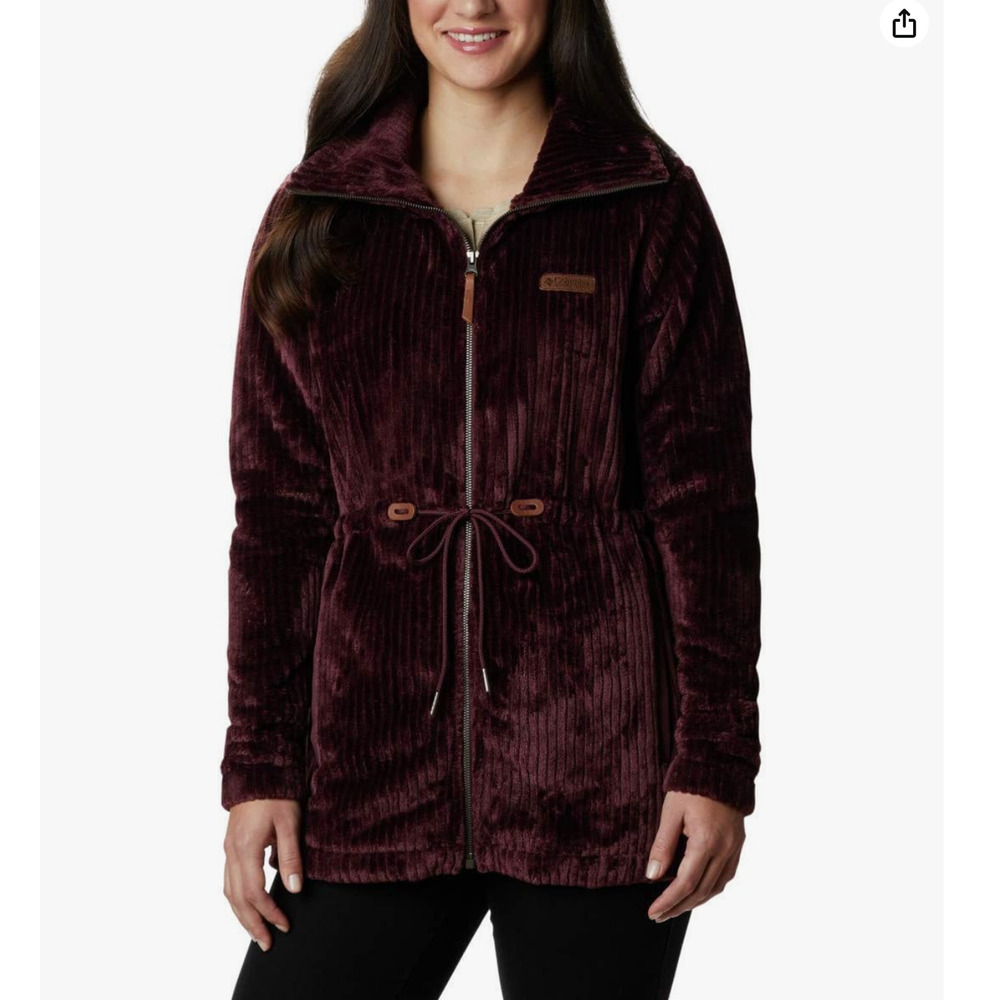 NWT Columbia Fire Side Sherpa Long Full Zip Malbec MD Size‎ XS